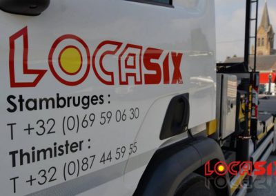 Lettrage du nouveau camion Locasix