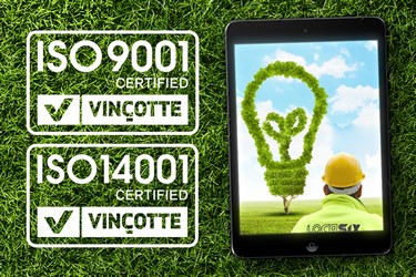 Locasix certifié ISO 9001 et ISO 14001