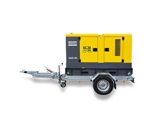 Groupe électrogène sur remorque Atlas Copco QAS 60 mis en location par Locasix