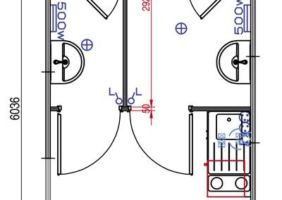 Plan - Module sanitaire autonome ASHFK