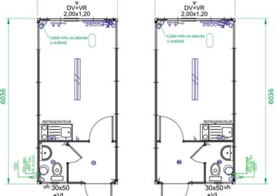 Module sanitaire autonome ASKW - Plans