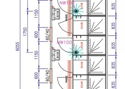 Module de douche CD6 - Plans