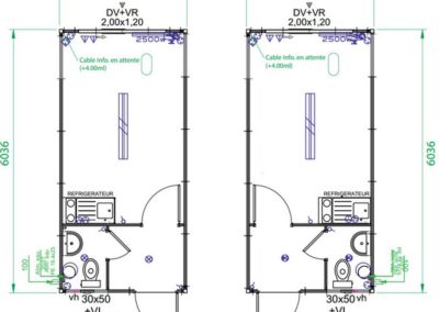 Module sanitaire autonome ASKW - Plans