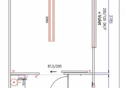 Plan du module sanitaire combiné AWD