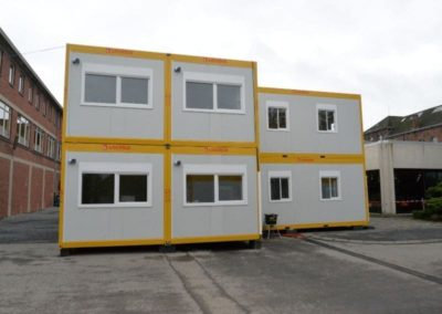 école en travaux : modules habitables